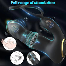 New Diamond rotating Prostate traumatiser with vibrating cockring