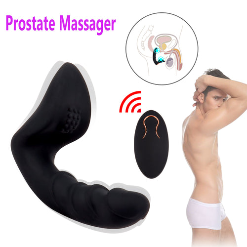 Pleasure dick  prostate massage with remote control