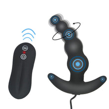 Bead style Male Prostate orgasm stimulator with remote- 10 modes vibration